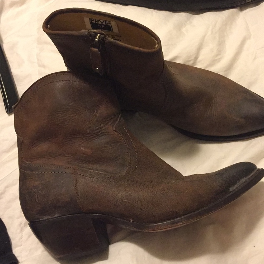 Frye short cowboy boots! Worn three times!